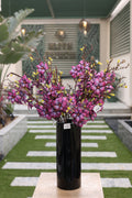 purple artificial cherry 15 stem in glass vase Egypt