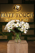 artificial magnolia in glass vase Egypt