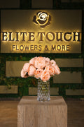 artificial peony in glass vase Egypt