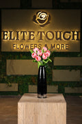 artificial tulips in glass vase Egypt