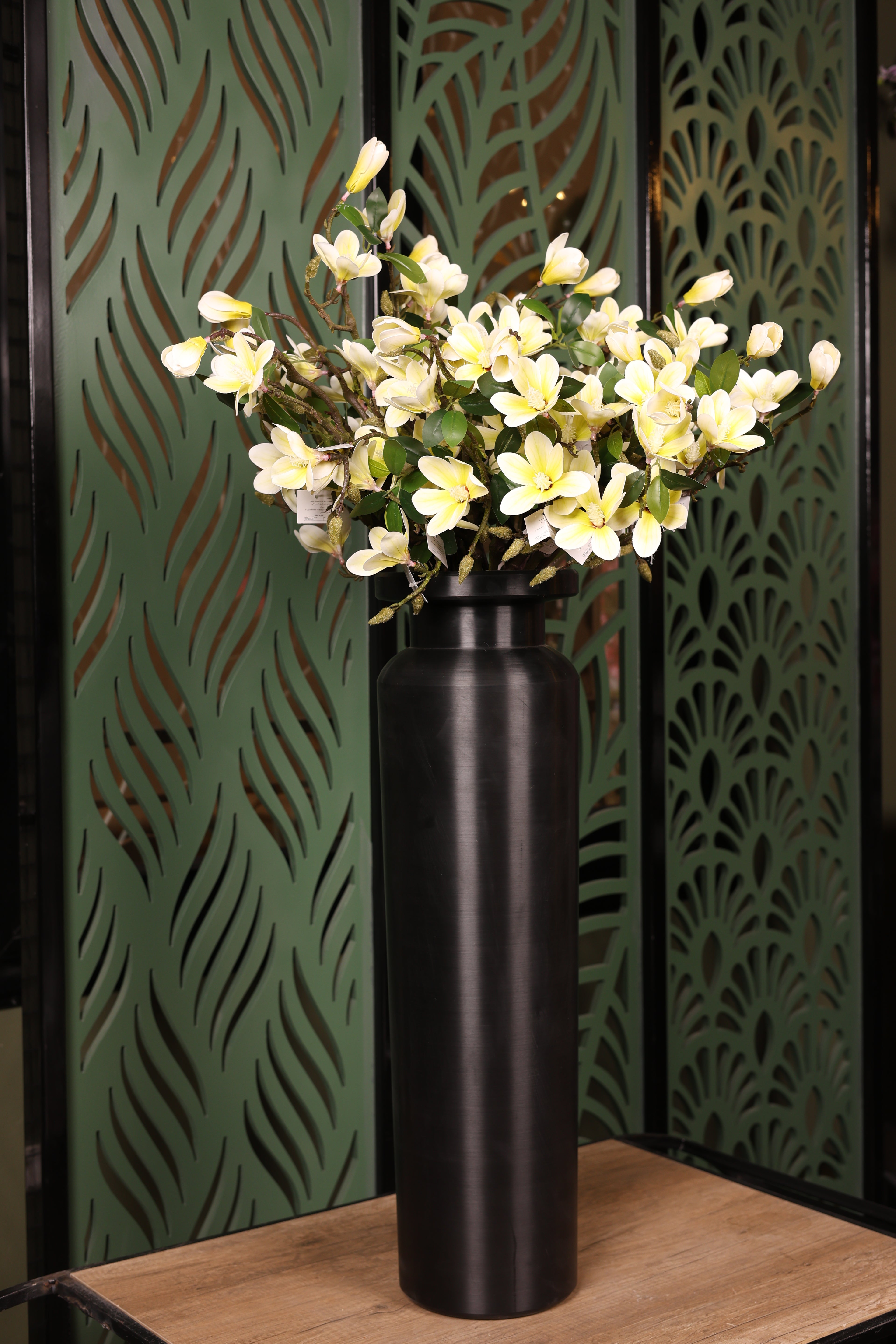 grand artificial baby orchid in glass vase Egypt