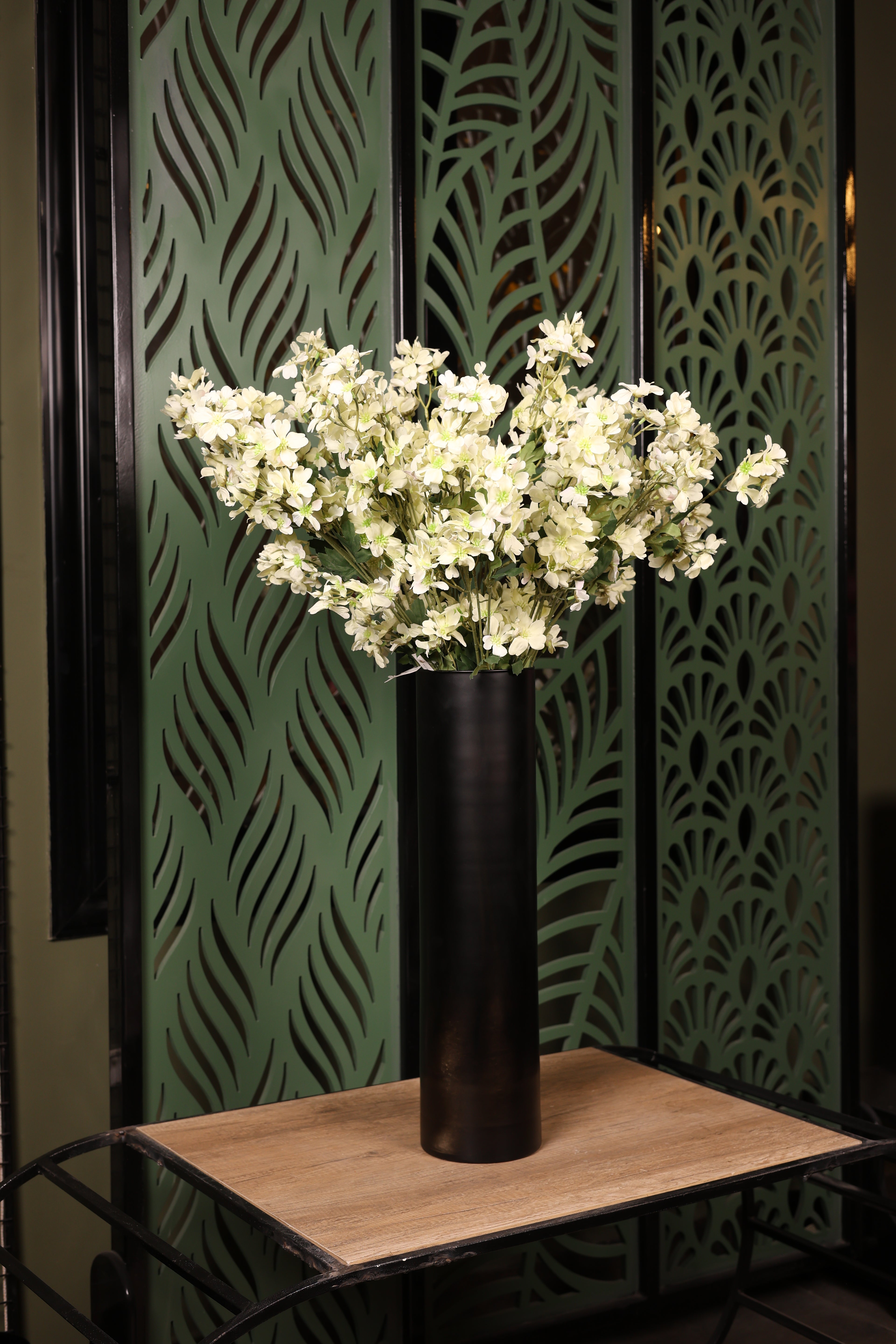 medium artificial jasmine in glass vase Egypt