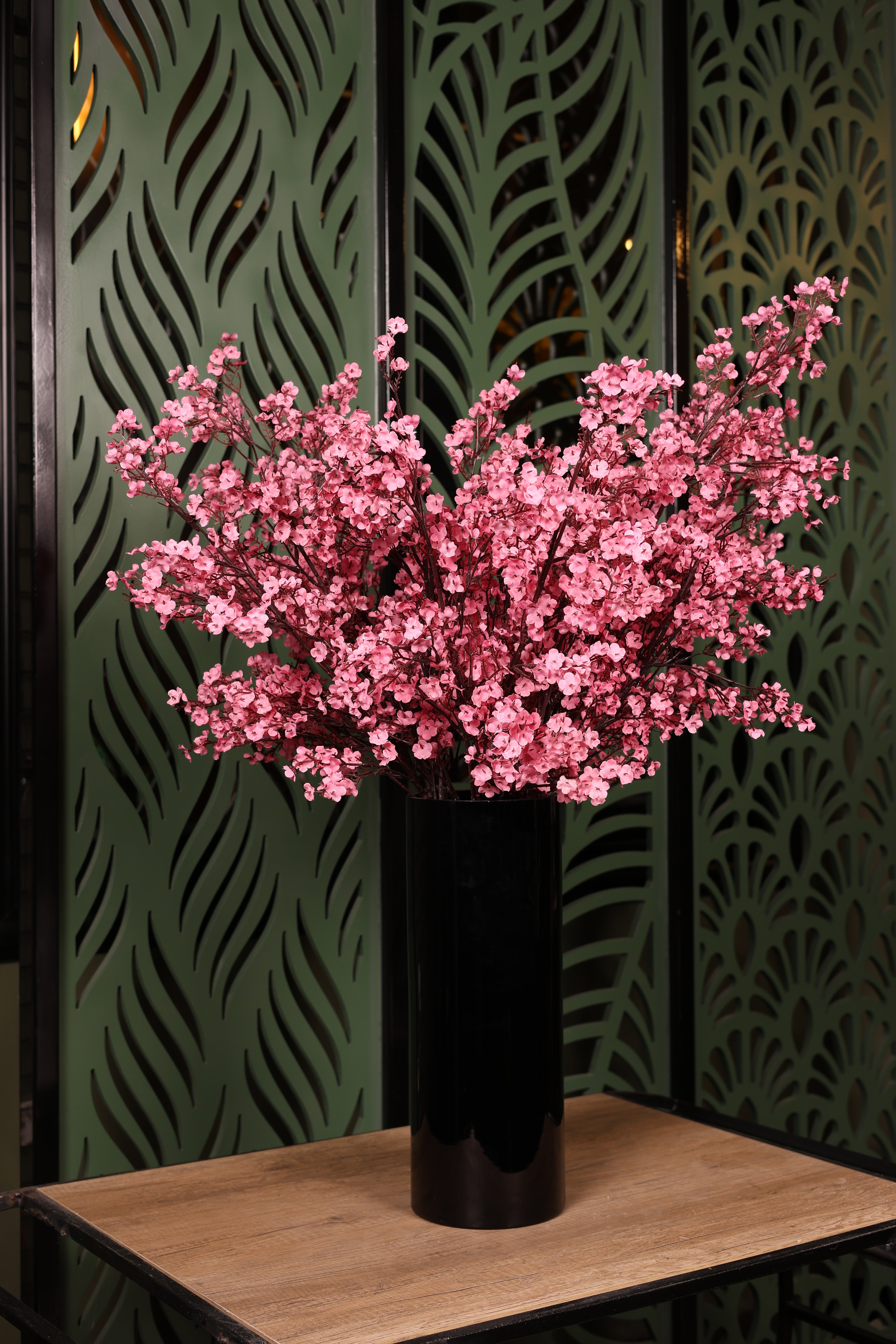 simple artificial jasmine in glass vase Egypt