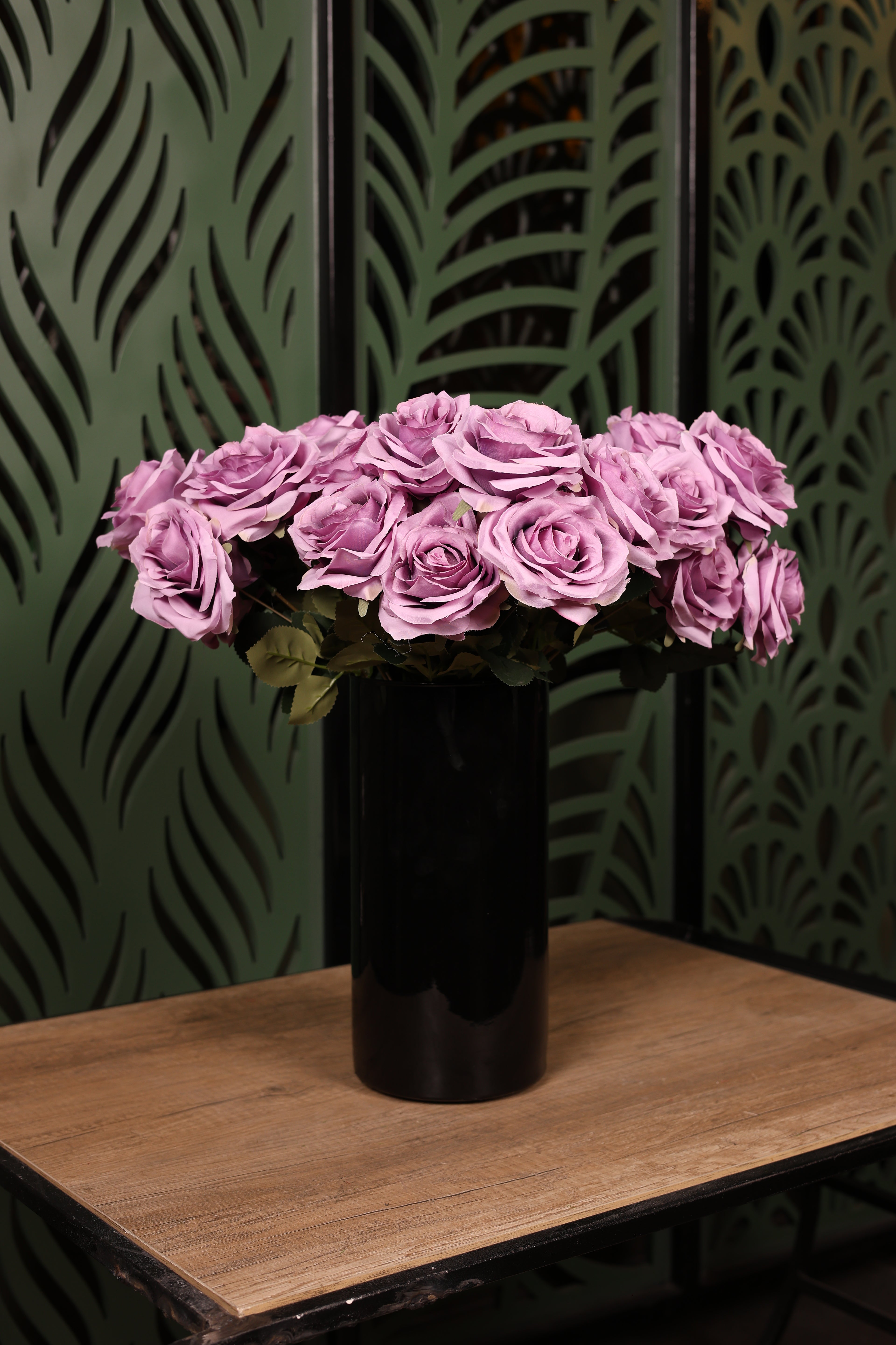 premium mixed artificial flowers in glass vase Egypt