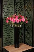 artificial baby roses 8 stem vase Egypt v2